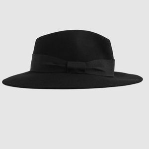 Reiss, AVA FELT FEDORA BLACK 💃🏻